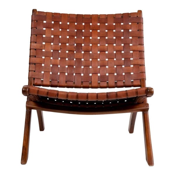 Fåtölj, Perugia, brun, teak