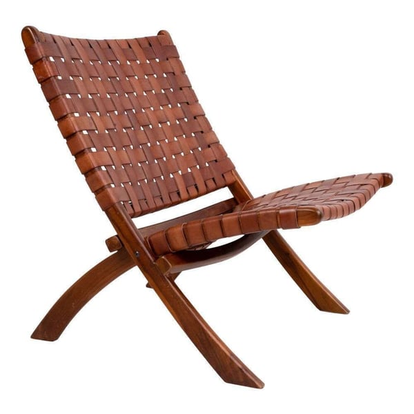 Fåtölj, Perugia, brun, teak