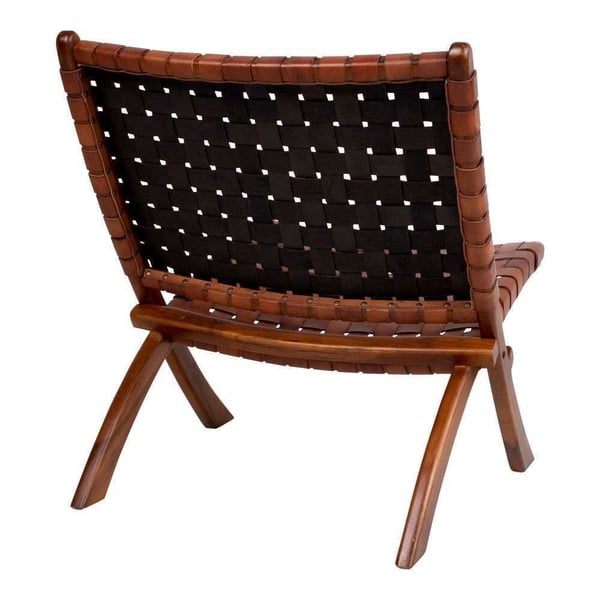 Fåtölj, Perugia, brun, teak