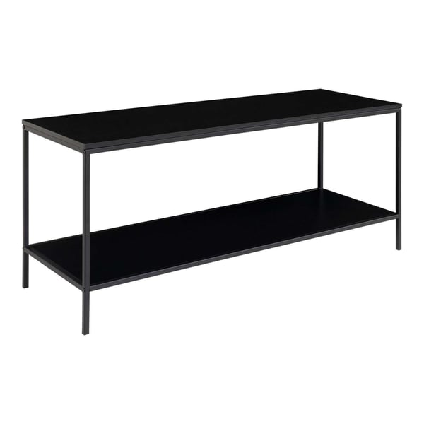 Tv-bänk, Vita, svart, stål