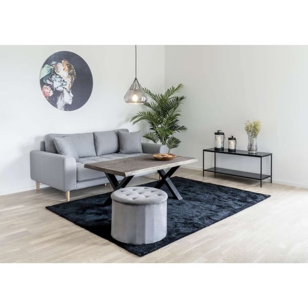 Tv-bänk, Vita, svart, stål