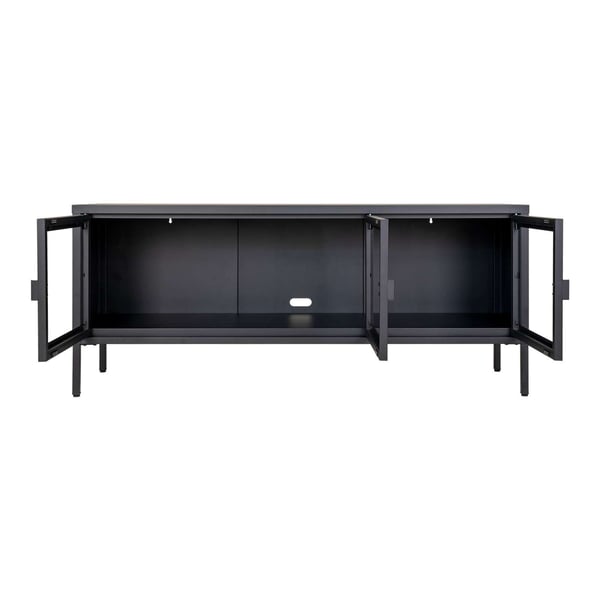 Tv-bänk, Brisbane, svart, stål