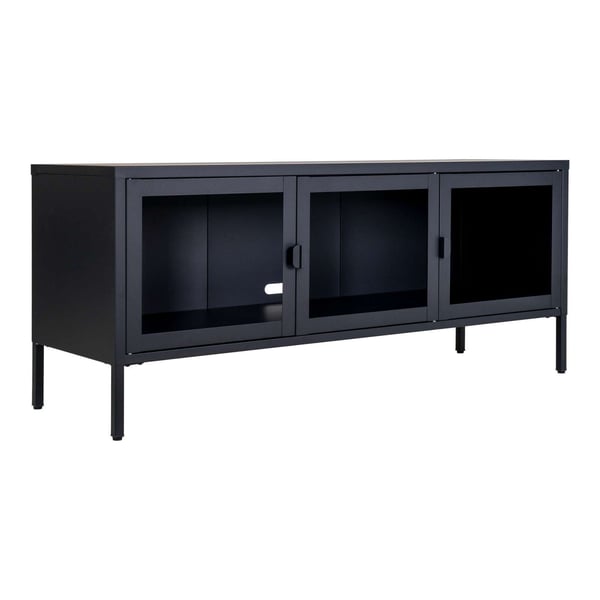 Tv-bänk, Brisbane, svart, stål