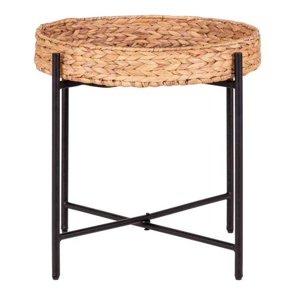 Sidebord, Naro, sort / naturfarvet