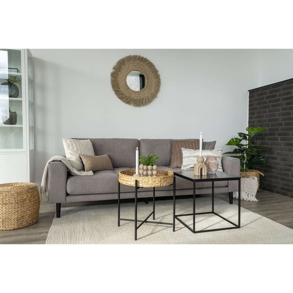 Sidebord, Naro, sort / naturfarvet