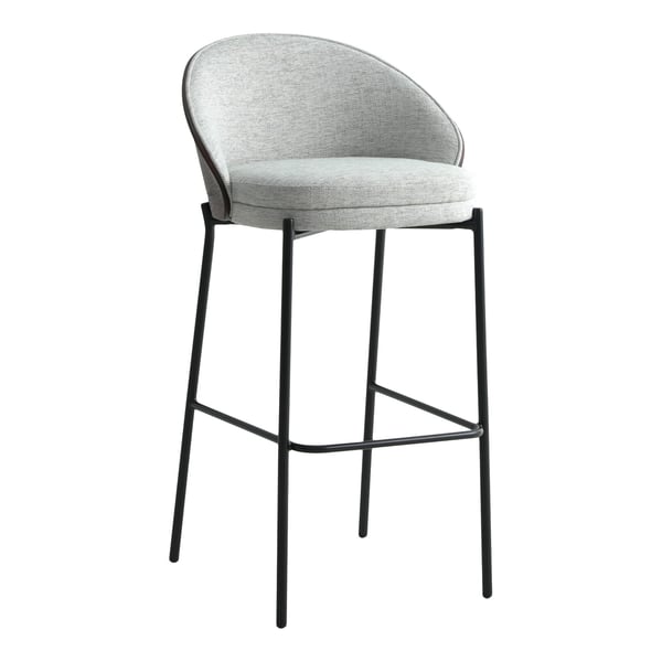 Barstol Canelas 50x54x97 cm lysegrå 2 stk