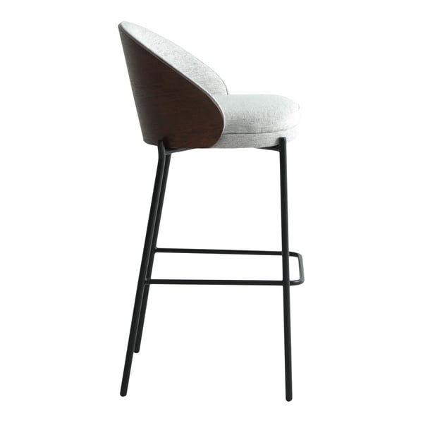 Barstol Canelas 50x54x97 cm lysegrå 2 stk