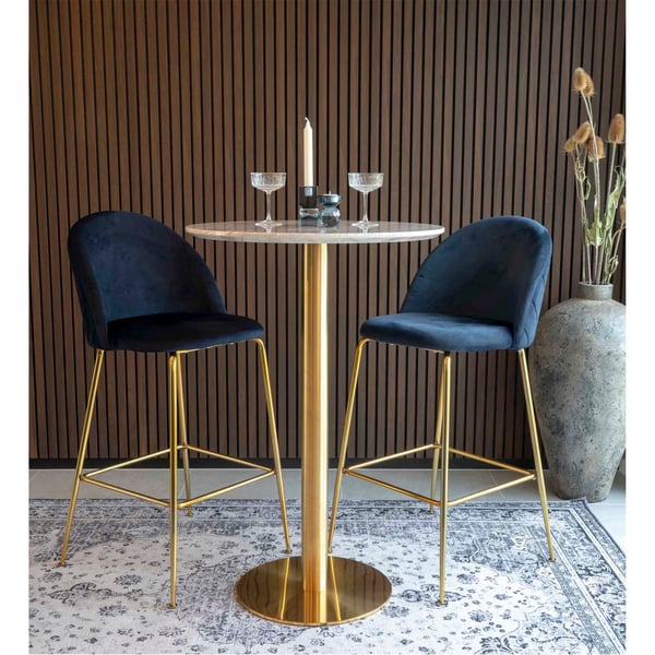 Baarituoli Lausanne 55x52x107 cm sininen 2 kpl