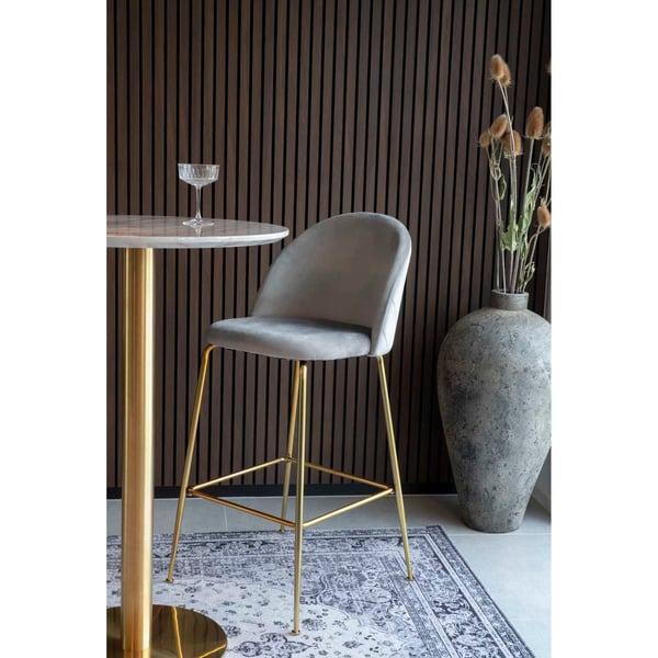 Barstol Lausanne 55x52x107 cm grå 2 st