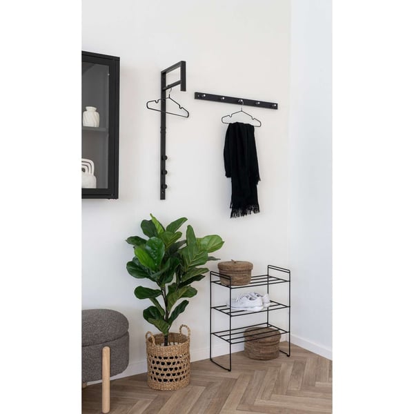 Tøjstativ, Trento, sort, metal