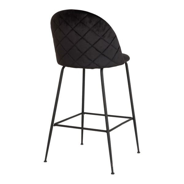 Barstol Lausanne 55x52x107 cm sort 2 stk