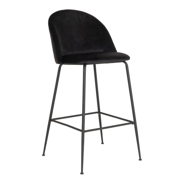 Barstol Lausanne 55x52x107 cm sort 2 stk