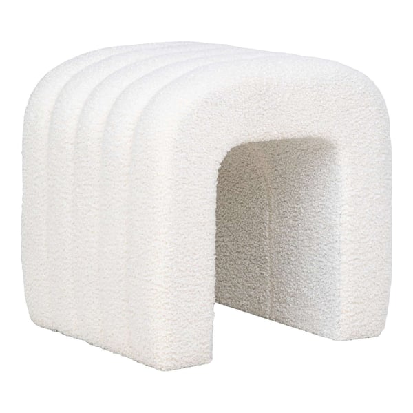Puf, Colma, hvid, polyester
