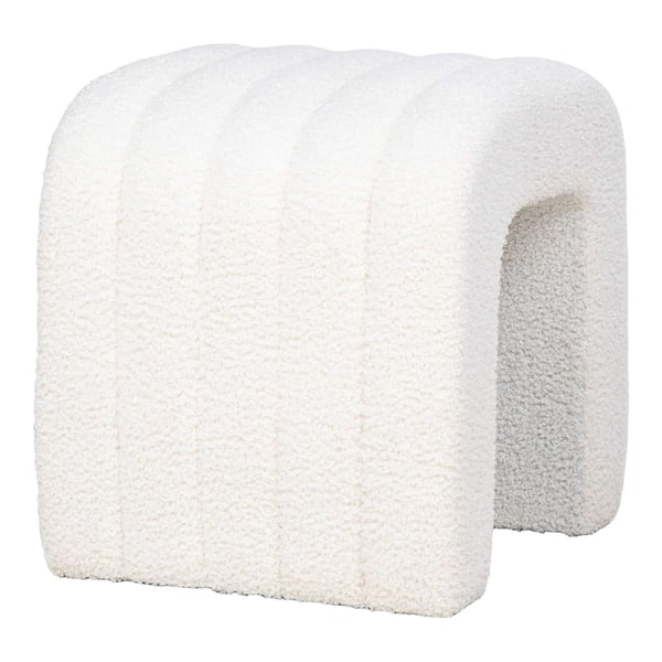 Puf, Colma, hvid, polyester
