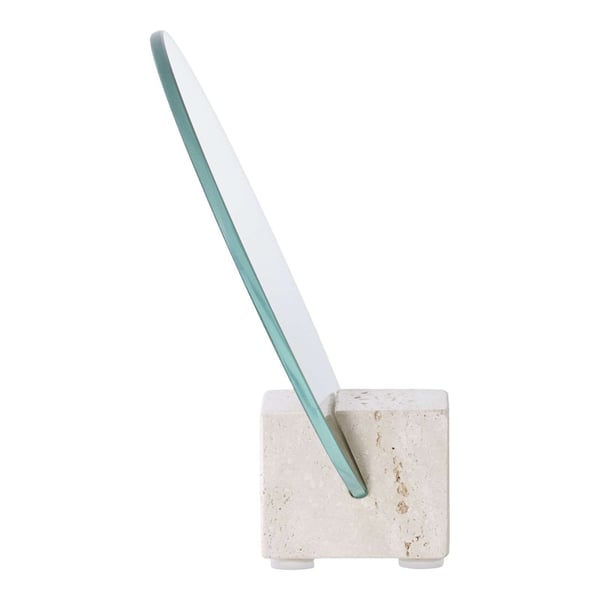 Golvspegel, Table, beige, glas