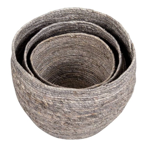 Kori, Tivoli setti 3 kpl, 24x22 cm - 29x26 cm - 33x30 cm, Harmaa
