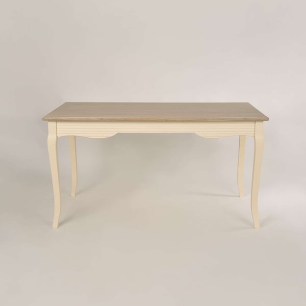 Ruokapöytä, Pesaro, 160 cm, Kerma, Vaaleanruskea