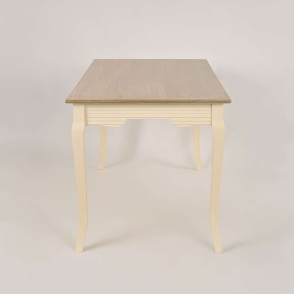 Ruokapöytä, Pesaro, 160 cm, Kerma, Vaaleanruskea