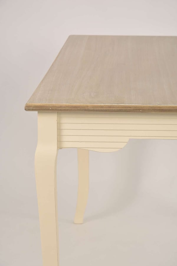 Ruokapöytä, Pesaro, 160 cm, Kerma, Vaaleanruskea