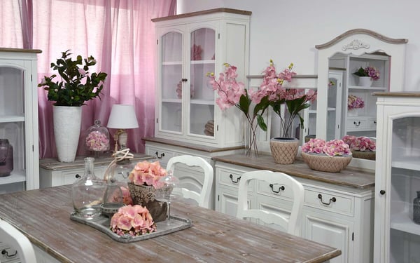 Sofabord, Rimini White, Hvid, Brun