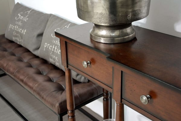 Avola konsolipöytä laatikoilla, ruskea