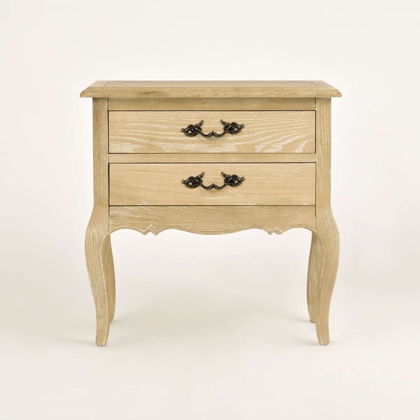 Sengebord, Venezia Oak, Lys Naturtræ