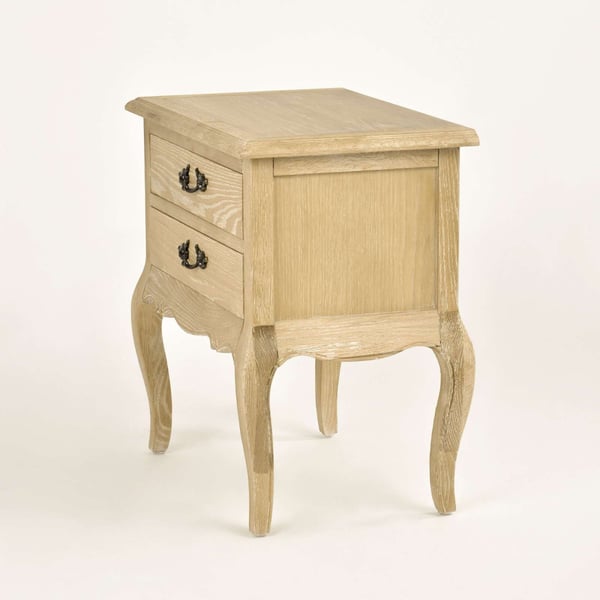 Sengebord, Venezia Oak, Lys Naturtræ