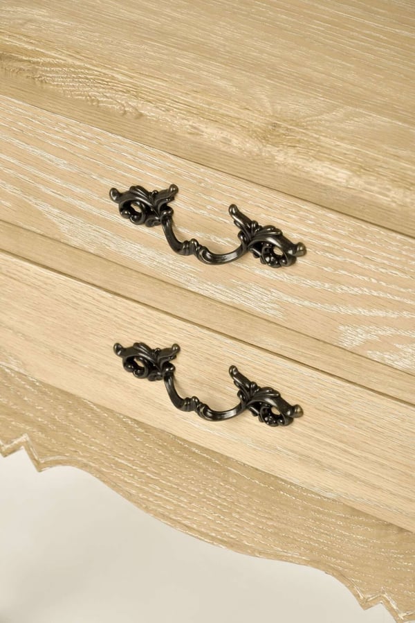 Sengebord, Venezia Oak, Lys Naturtræ