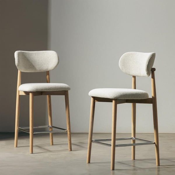 Barstol, MIA, 47x51,5x96,5 cm, Creme