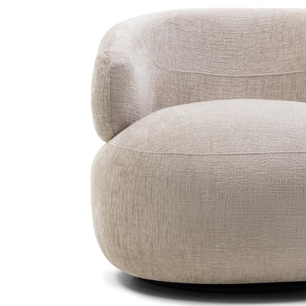 Kääntyvä tuoli, ORIEL, 75x82x85 cm, Vaalea beige