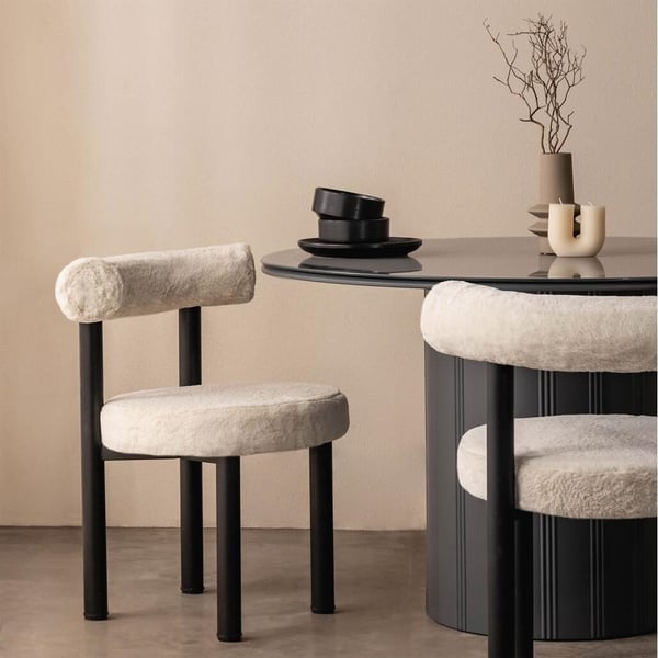 Ruokatuoli, PERER, 58x61x75 cm, Vaalea beige