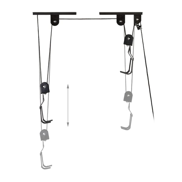 Cykelopbevaringsstativ, 25x9x7,5 cm, Sort, Kodustaar