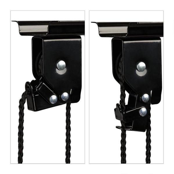 Cykelopbevaringsstativ, 25x9x7,5 cm, Sort, Kodustaar