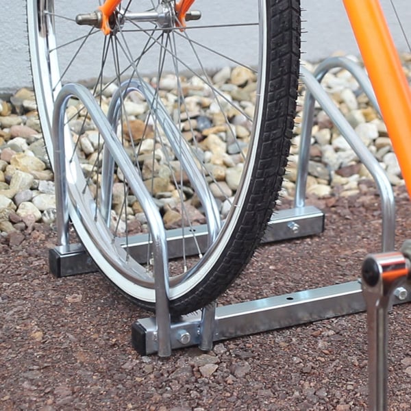 Cykelstativ, 26x40x32 cm, Sølv, Kodustaar