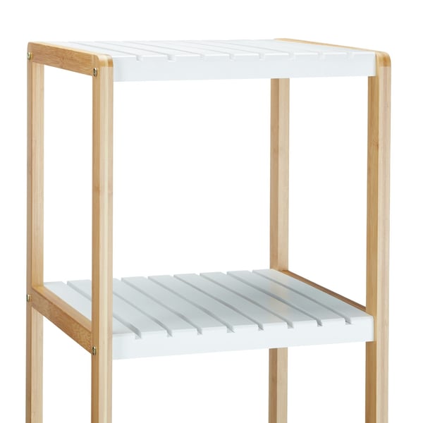 Opbevaringshylde, 110x33x34 cm, Hvid
