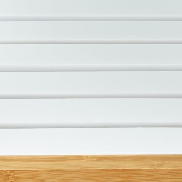 Opbevaringshylde, 110x33x34 cm, Hvid