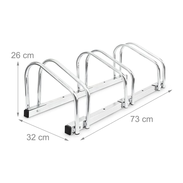 Cykelställ, Stål, 73x32x26 cm, Silver, Kodustaar