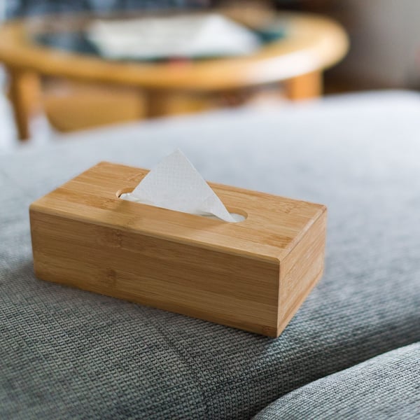 Servetthållare, Bambu, 8.5x24.5x13.5 cm, Natur