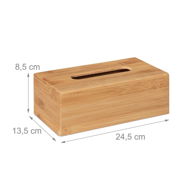 Servetthållare, Bambu, 8.5x24.5x13.5 cm, Natur