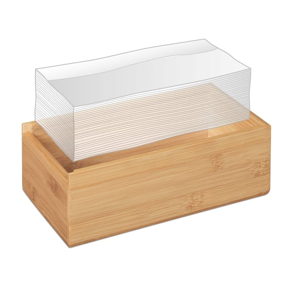 Servetthållare, Bambu, 8.5x24.5x13.5 cm, Natur