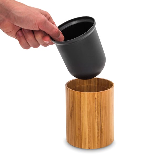 WC-harjateline, bambu, 10.4x33 cm, ruskea
