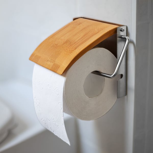 WC-paperiteline, bambu, ruskea