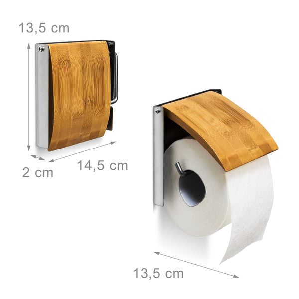 WC-paperiteline, bambu, ruskea