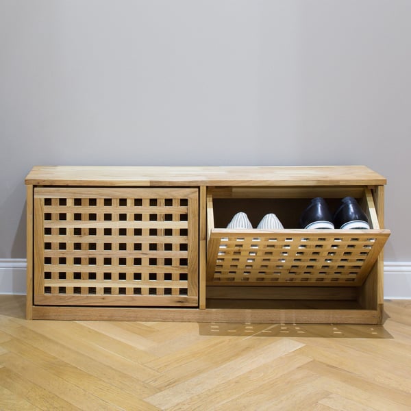 Kenkäteline, 38x94x20 cm, Ruskea, Kodustaar