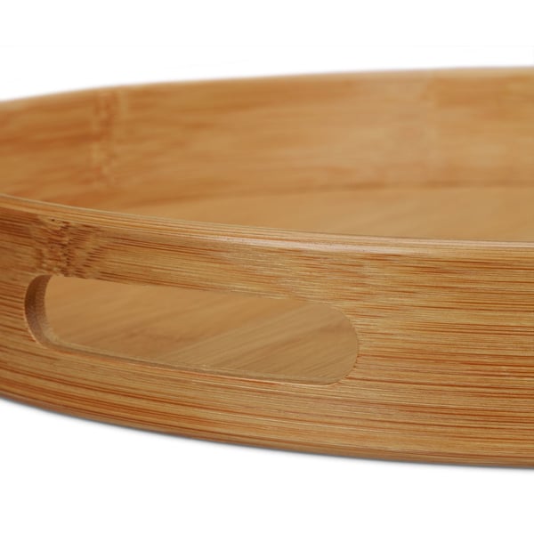 Tarjotin, pyöreä bambu, 5x38.5x38.5 cm, ruskea, Kodustaar
