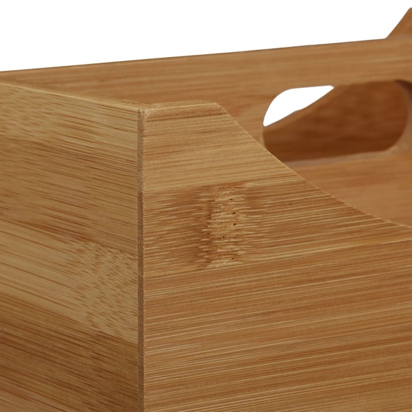 Skrivebordsorganisator, 12x25x18 cm, Bambus