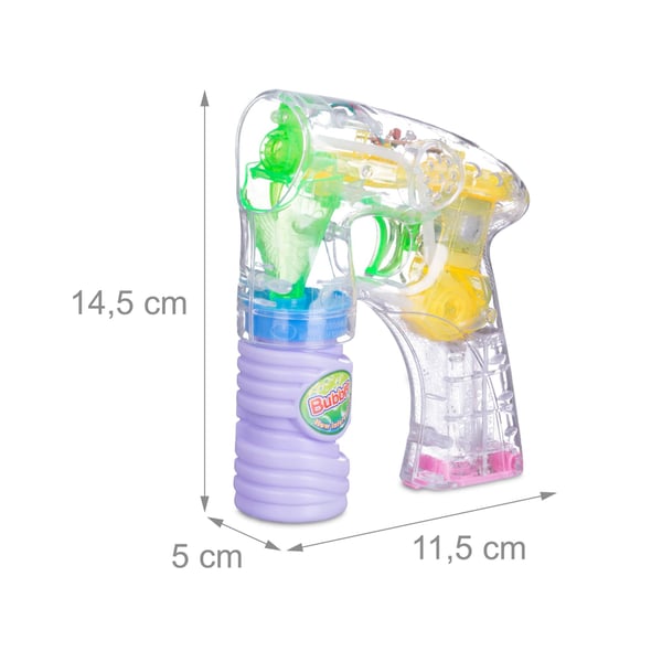 Bubble Gun, LED, 14,5x11,5x5 cm, Kodustaar