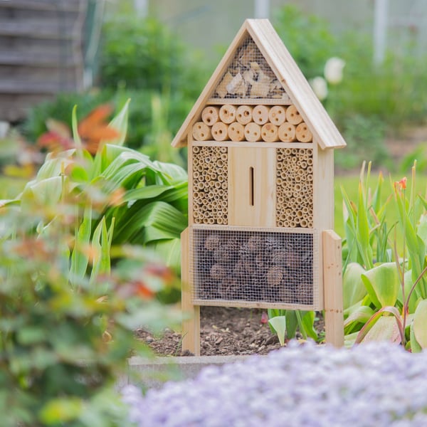 Insekthotell, 37x9x60,5 cm, Natur