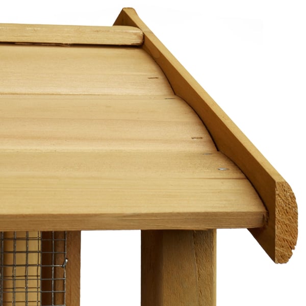 Fågelholk med stativ, 117x50x50 cm, Brun