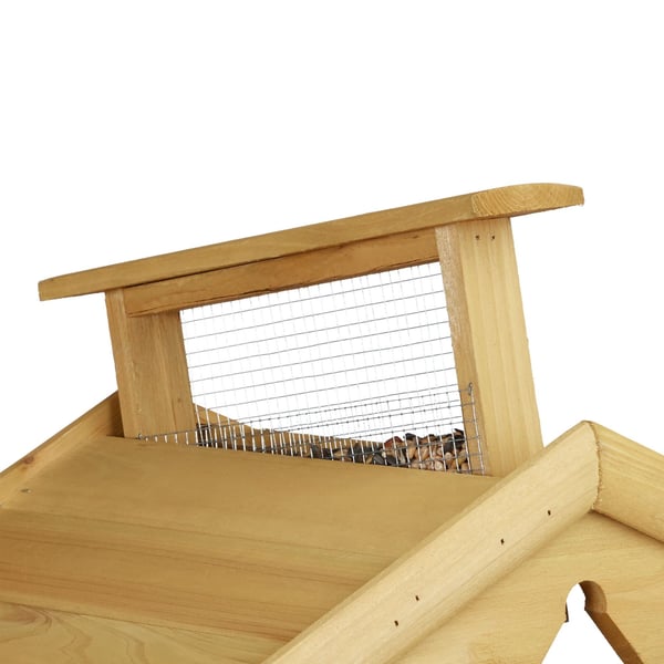 Fågelholk med stativ, 117x50x50 cm, Brun